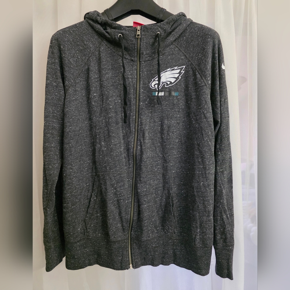 Nike Dark Gray Philadelphia Eagles Zip-Up Hoodie